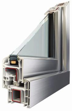 finestre 5STARS sono il sistema più flessibile dal punto di vista delle opzioni disponibili Rivestimento in alluminio È disponibile il rivestimento in alluminio esterno in vari colori RAL ed effetto