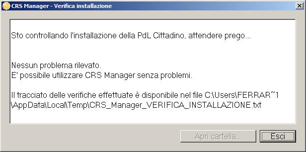 CRS MANAGER SUPPORTO PER