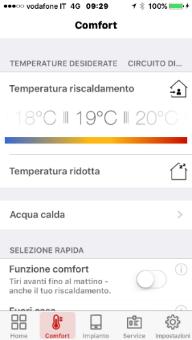 semplice e intuitivo il tuo impianto di riscaldamento Imposta con un click la temperatura ambiente ideale Imposta le