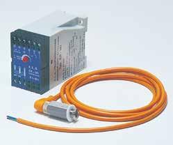 Sono disponibili due tipi di sensore: per misurazione di conduttività, standard (arancione), per prodotti conduttivi per sistema di capacità, ATEX (blu) per materiali non conduttivi e approvati per