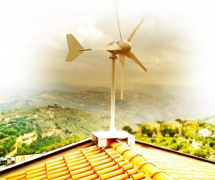 Per questo motivo, è possibile installare sui tetti della masseria 2 micro-aerogeneratori, che iniziano ad erogare energia fino a 3 kw già con una velocità del vento pari a 2 m/s.