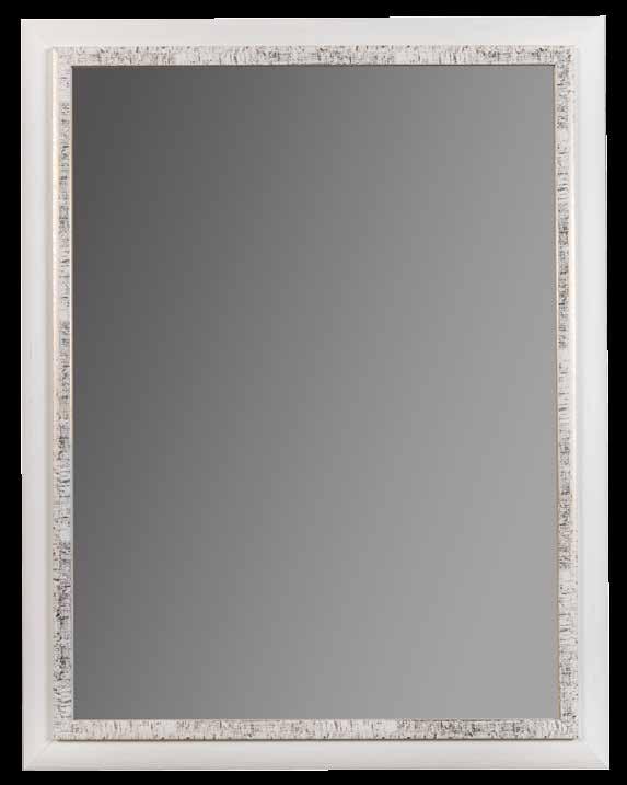 Specchio da 4 mm, attacco parete orizzontale e verticale. Ogni formato è producibile su misura a richiesta, interamente prodotto in Italia.