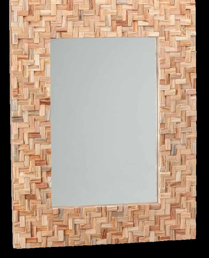 CP601/CRO Codice prezzo/price code 79 Colore: Naturale Wood mirror frame