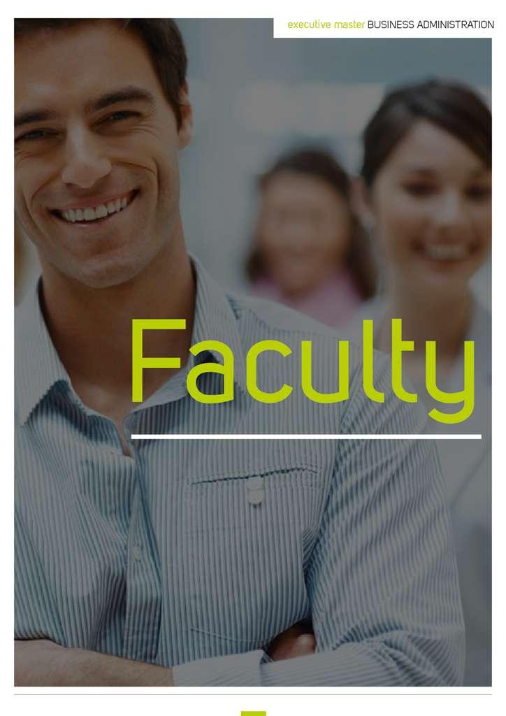 La faculty del master è composta da professionisti con esperienza manageriale in azienda; studiosi, accademici e dirigenti scelti