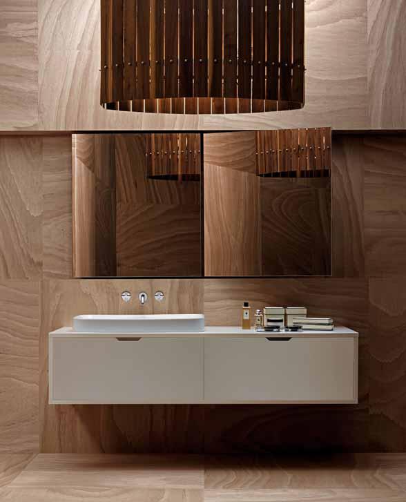 Inset washbasin 60 on oak shelf 115 ME 115 with chromed towel-holder 100 cm PUM 115 02.