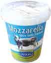 classiche o leggere, 175 g 1,32 0,92 5,26 al kg MOZZARELLA FIORDILATTE