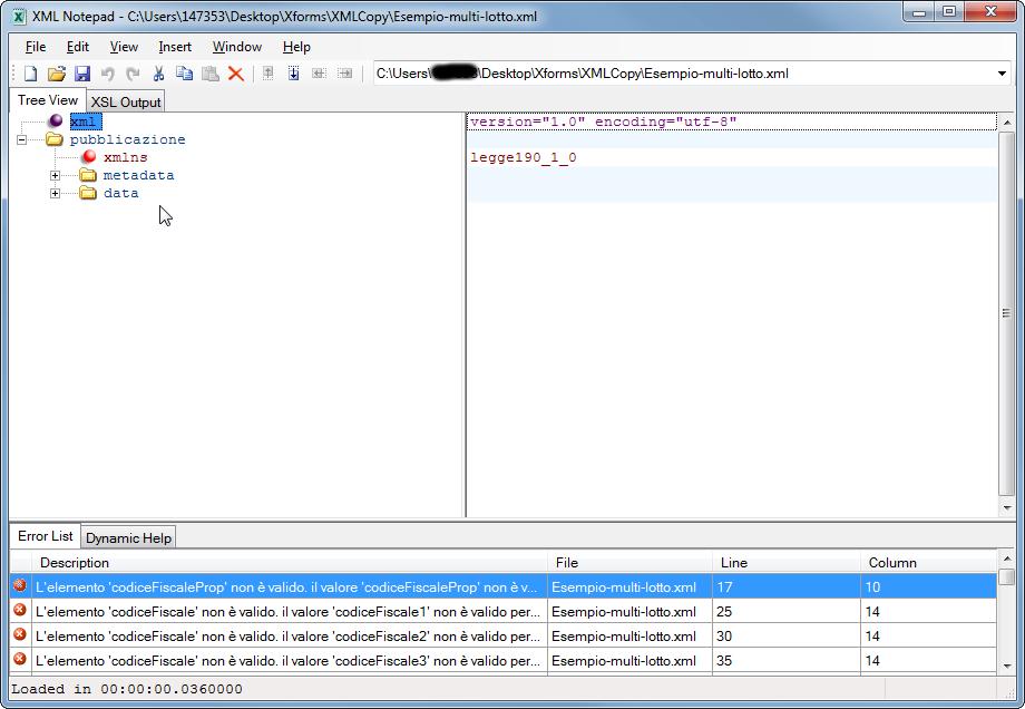 Adempimenti ai sensi dell'articolo 1 comma 32 legge n. 190/2012 Le operazioni tecniche necessarie sono: Istruzioni per la pubblicazione 1. scaricare Microsoft XML Notepad dal seguente URL: http://www.