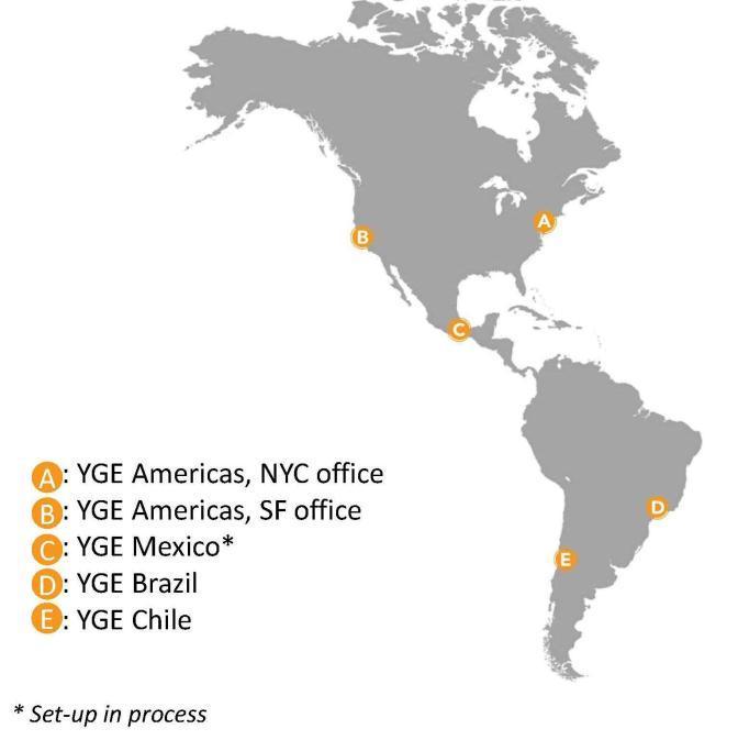 Presenza solida in USA e America Latina Espansione nel mercato americano Le nostre sedi in USA e America Latina Commercializzazione dei nostri prodotti in più di 25 Stati Americani, tra cui: DC,