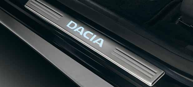 Dacia. 2. Battitacco delle porte Dacia illuminato Eleganza e modernità da sfoggiare ogni volta che aprite una porta.