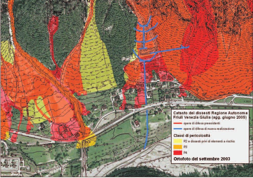 La completa mappatura delle aree di rischio, al fine di rendere attuativo quanto disposto dall Ordinanza del Presidente del Consiglio dei Ministri 3309/2003, ha quindi portato al censimento di ben