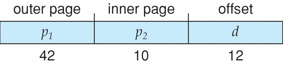Page table gerarchiche (3/3) In caso di architettura 64 bit 2