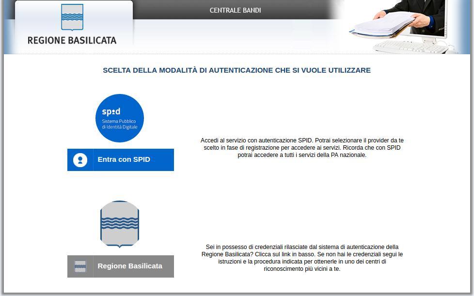 Mediante la seguente schermata è possibile scegliere la modalità di autenticazione Entra con SPID (Sistema Pubblico d Identit{ Digitale): utilizzare le credenziali SPID per l accesso.