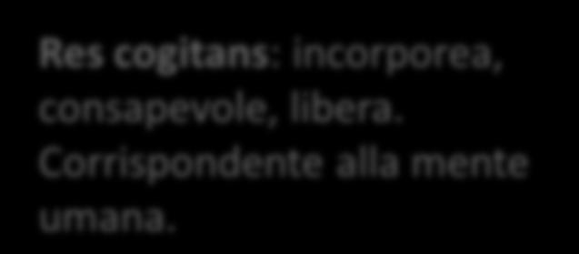 IL DUALISMO CARTESIANO L esperienza ci insegna che esistono due insiemi di caratteristiche che le cose possono avere: misurabili (lunghezza,grandezza o peso) e non (emozioni, qualità caratteriali).