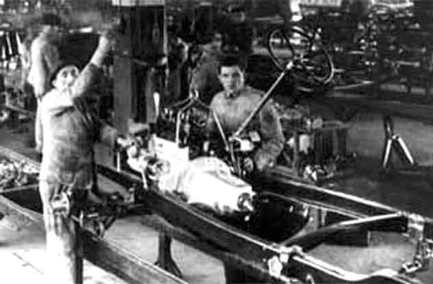 STORIA : LEAN MANUFACTURING La linea di montaggio della ford modello T Nel 1914 fu