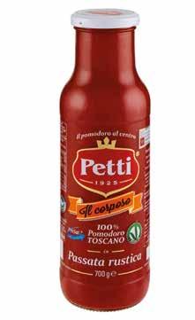 gusti, 2x125 g 1,02 0,61 2,44 al kg PASSATA RUSTICA DI POMODORO IL