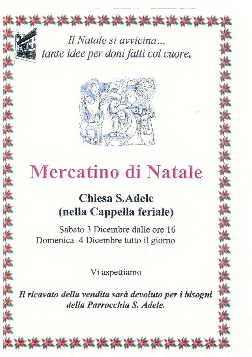 Il Natale si avvicina.o. tante idee perdoni fatti col cuore.,. e at n Na e Chiesa S.