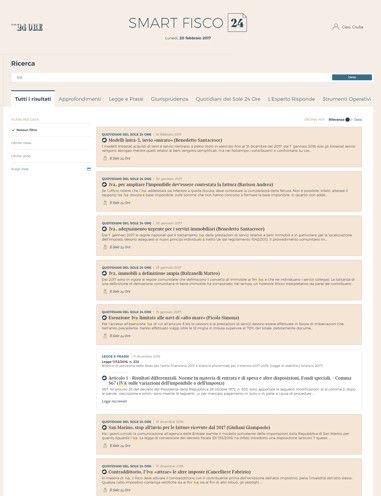 SmartFisco24 accompagna il tuo lavoro di ogni giorno con l'autorevolezza di contenuti, gli approfondimenti e la ricchezza di riferimenti normativi, di prassi e di