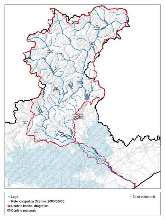 Figura 3.6: zone vulnerabili del bacino del Piave.