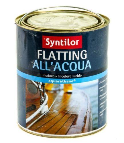 1. Flatting acqua 2,5L Syntilor 200 pezzi da 2,5 lt Prezzo listino 2016: 27,02 euro + Iva Prezzo Leroy: 60 euro Flatting all acqua Aquaréthane Il Flatting all acqua Aquaréthane Syntilor si raccomanda