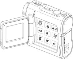 It 3 Componenti di Digital Video Lato anteriore Otturatore/SET Altoparlante Zoom Pulsante di accensione Introduzione (Nota: La funzione del pulsante Otturatore è uguale a quella della voce SET nel