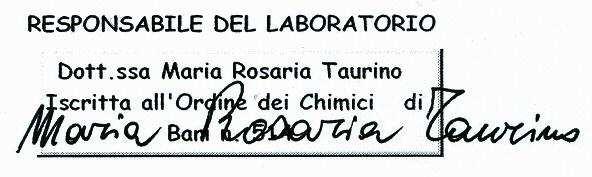 La presente copia può essere riprodotta solo per intero. La riproduzione parziale deve essere autorizzata dal Laboratorio.