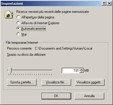 Installazione di Web Client Viene visualizzata la finestra di dialogo Impostazioni. 4.