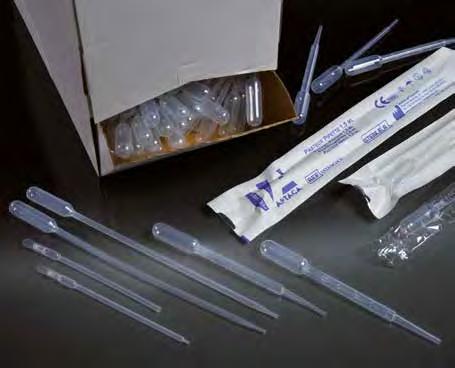 PASTEUR PIPETTES PIPETTE PASTEUR Ideal to transfer and dispense liquids in all types of laboratories, eliminating the risk of contamination.