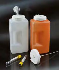 DIM. MM TYPE/TIPO 5024 Ø 130 x 250 Bottle/Bottiglia 12731 245 x 115 x 160 Tank/Tanica 24H URINE COLLECTION CONTAINERS RACCOGLITORI URINE DELLE 24 ORE Square containers for 24 hours urine collection,