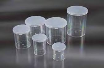 SURGICAL SPECIMEN CONTAINERS WITH SECURITY SCREW CAP CONTENITORI PER PEZZI CHIRURGICI CON TAPPO A VITE Polypropylene containers, with screw cap, that ensures absolute safety, yellow colour.