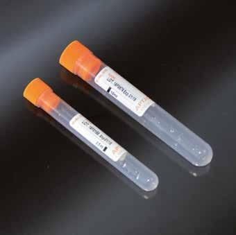 BLOOD COLLECTION TUBES WITH FILLING LINE PROVETTE CON ANTICOAGULANTE CON INDICAZIONE DEL LIVELLO DI RIEMPIMENTO KF+NA2 EDTA - ORANGE CAP KF+NA2 EDTA - TAPPO ARANCIONE 2203 2204 2207 KF+NA2 EDTA for 2.