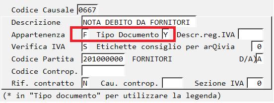 Se nel 2017 si sono registrate NOTE DI DEBITO RICEVUTE con altro tipo di causale, si suggerisce di annullare la registrazione e di ricaricarla con la nuova causale facendo attenzione a forzare lo