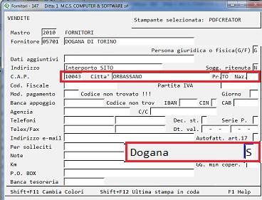 NON MODIFICARE NULLA: i dati verranno comunicati secondo le specifiche previste per il 2017 (in assenza del campo Nazione e del campo Codice Fiscale il programma indicherà rispettivamente 00 e