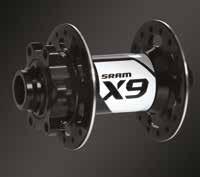 170 SRAM mozzo x-9 alluminio anteriore 32 raggi perno passante 15 mm battuta 100mm 79,00 00.2018.013.