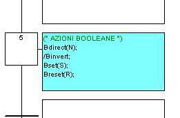 B.4 Azioni booleane 116 B.4 Azioni booleane le azioni booleane assegnano ad una variabile booleana lo stato di attività del passo. La variabile booleana può essere interna o un output.