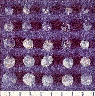 Microtectiti, perline di vetro trovate nei sedimenti al limite K-T
