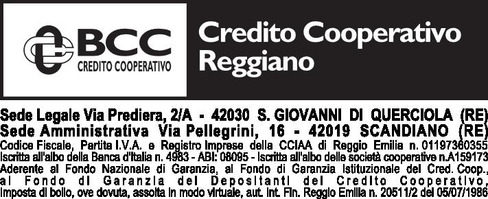 FOGLIO INFORMATIVO relativo a: INFORMAZIONI SULLA BANCA EROGAZIONE PRESTITO IN DIVISA CREDITO COOPERATIVO REGGIANO - SOC. COOP. VIA PREDIERA, 2/A - 42030 - VIANO (RE) n. telefono e fax: TEL.