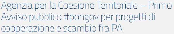 CITy) Presentato un progetto di riuso della piattaforma