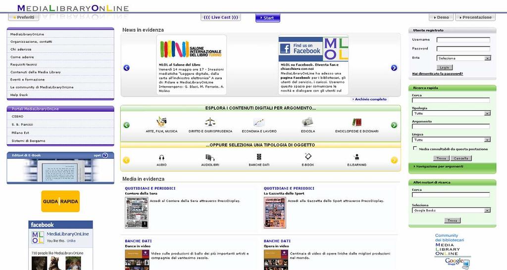 [5] Media Library Online (un Servizio verso un