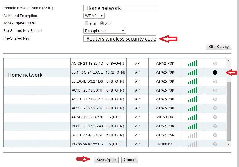 9 ITALIANO 10. Seleziona la rete a cui desideri connetterti dal campo Select. 11. Il nome della tua rete del tuo router verrà mostrata all interno del campo Nome rete ( SSID ). 12.