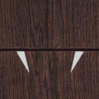 FROSTED GLASS 7 MM -   7 MM - WENGE WITH INLAYS