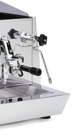 3 1 3 8 Professional heavy duty coffee brewing group. With progressive infusion piston for best aroma, body and crema of the coffee. Cups heating tray. Stylish steam valve/wand assembly.