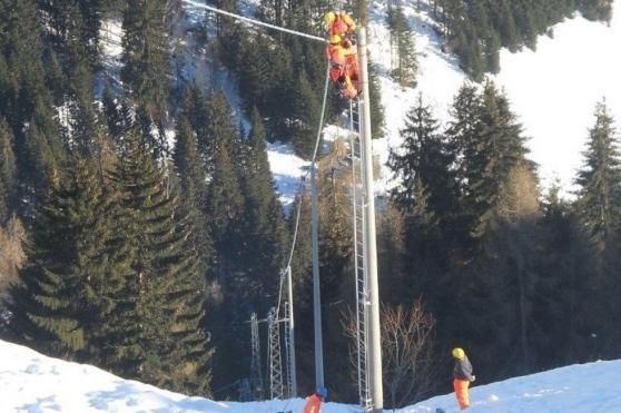 Tipologia impianto in progetto (fase di costruzione) L'interferenza del nuovo impianto con l'area protetta denominata "Gruppo del Monviso e Bosco dell'alevè" catalogata come SIC e ZPS IT1160058