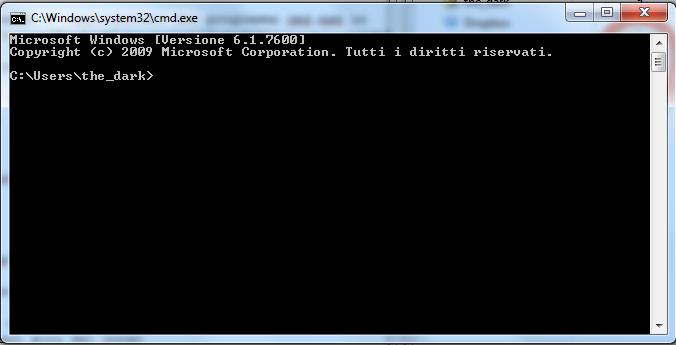 Sistemi Windows L interprete comandi è rappresentato dal programma cmd.exe in C:\Windows\System32\cmd.