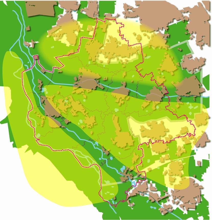 I tre ambiti territoriali di riferimento GLI AMBITI TERRITORIALI L ambito del Castanese risulta essere delimitato da forti segni territoriali costituiti dai tracciati: del fiume Ticino, che si