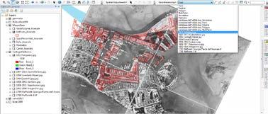 documenti cartografici a partire dai raster acquisiti ad alta risoluzione al fine di ottenere le basi per il confronto tra una fase e l altra, segnate dalle carte storiche messe in successione.