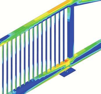 Analisi sollecitazione - integrità strutturale Oltre ai test fisici effettuati, come convalida dell'integrità strutturale è stata utilizzata l'applicazione Analisi sollecitazione di Autodesk Inventor