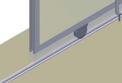 Accessori per serramenti e portoni industriali Profilo zincato di 6mt a cementare filo pavimento Galvanized profile 6 mt.