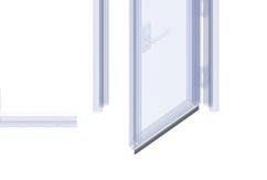 3995/ Plastic window frame complete with plastic glass Hublot en plastic complet de vitre plastic Ventanilla en
