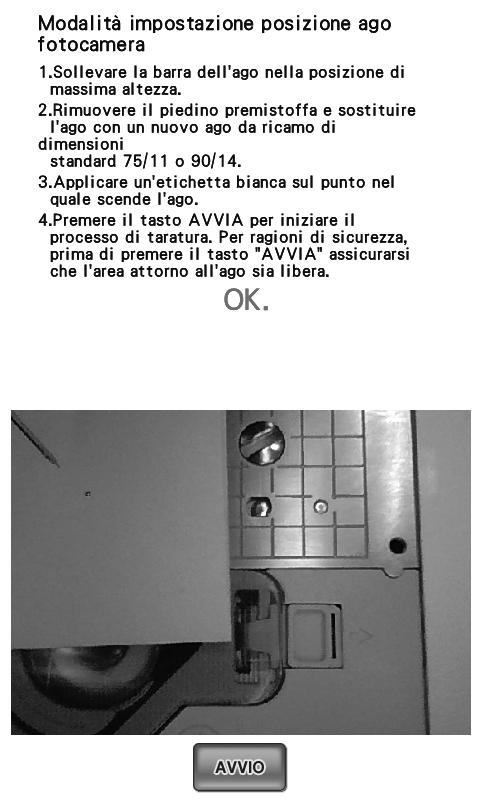 e 4. Premere il tsto per inizire il processo di trtur. Per rgioni di sicurezz, prim di premere il tsto ssicurrsi che l're ttorno ll'go si liber. H inizio l'impostzione del punto di disces dell'go.