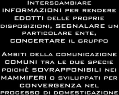 Trasmettere dei contenuti Interscambiare informazioni per rendere edotti delle proprie disposizioni, segnalare un particolare ente, concertare il